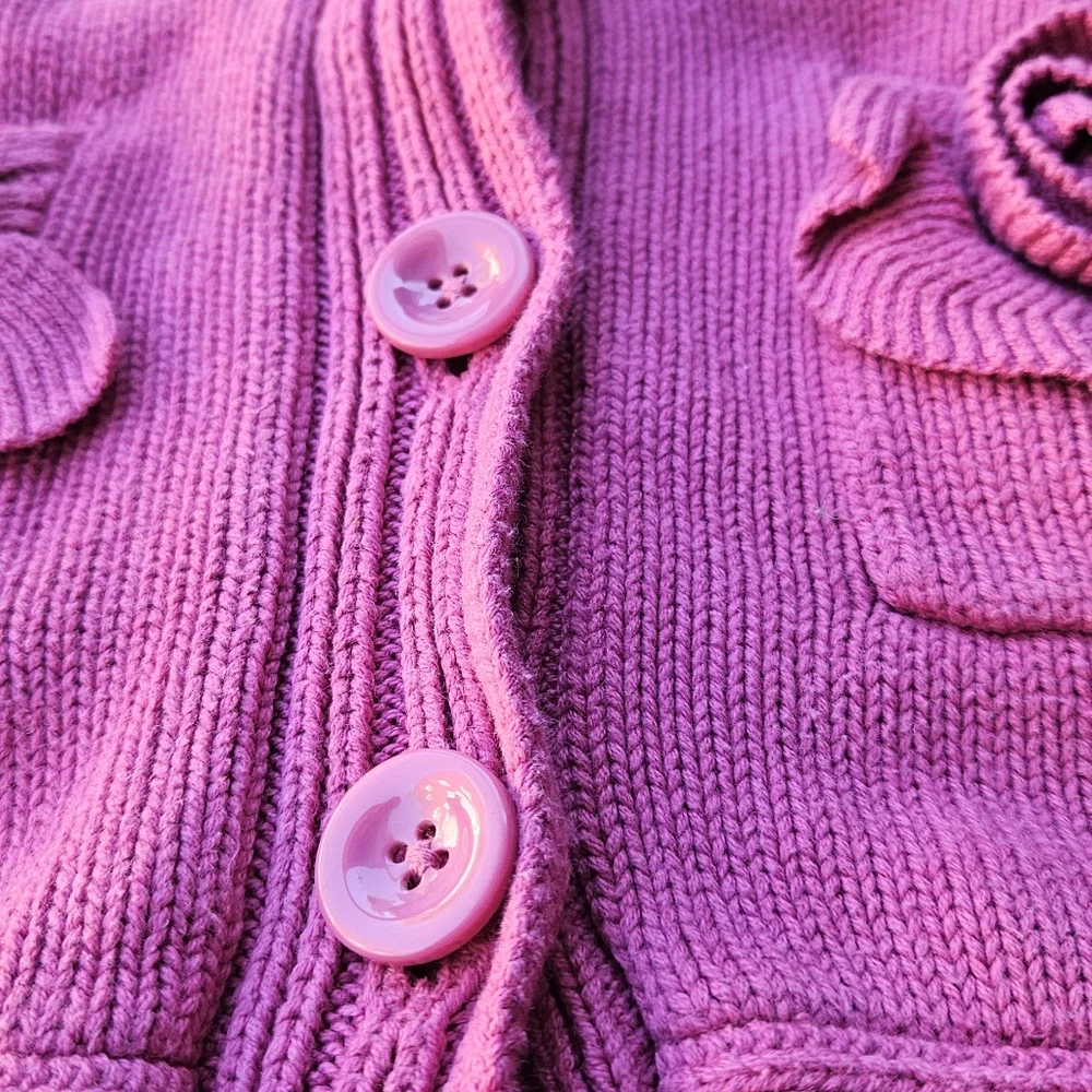 M, Skyr, Cardigan With Roses & Ruffles - Picture 5 of 6
